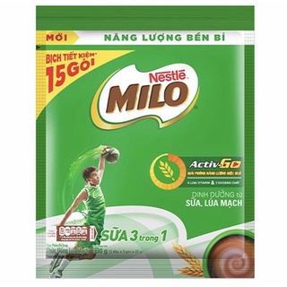 Sữa MILO - Thức Uống Lúa Mạch Sữa Nestle Milo 330gr (15 Gói x 22gr)