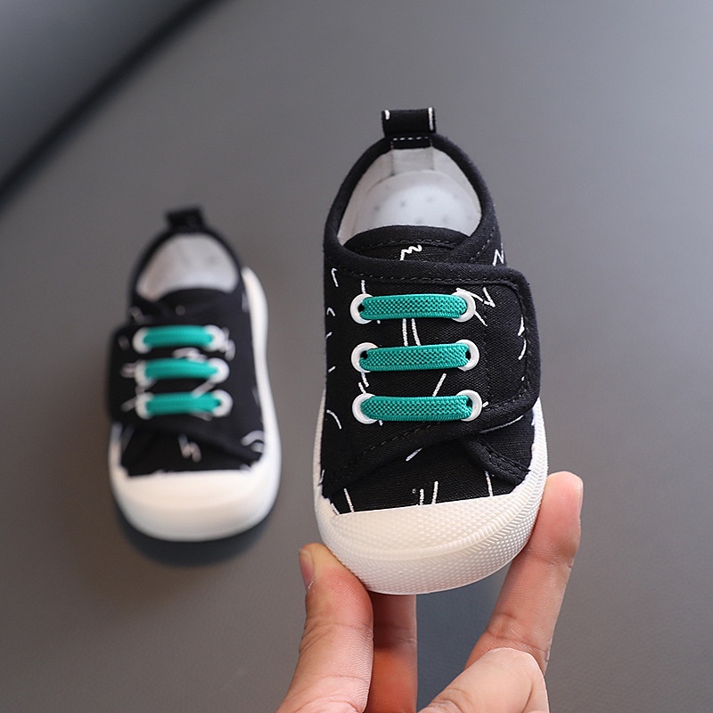 Giày thể thao quai dán sành điệu cho bé trai bé gái size 17-22