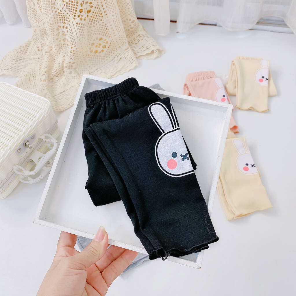 [T05] Quần Tất Họa Tiết THỎ Cho Bé Cực Đẹp Chất Vải Cotton Loại 1 Co Giãn Thoải Mái Size Từ 6-17Kg VNXK Nhật-Hàn