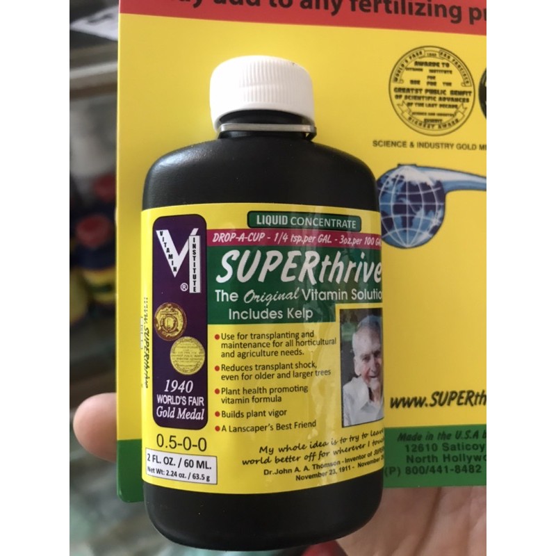 Superthrive kích thích sinh trưởng cho hoa Lan (chai 60ml)