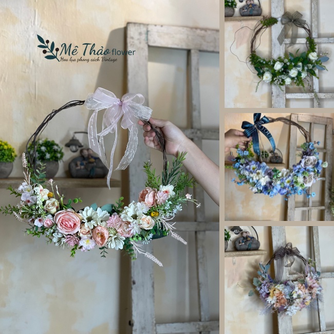 Vòng Nguyệt Quế - Vòng Hoa (Nhiều Mẫu, Nhiều kích Thước)Treo Cửa, Treo Tường, Trang Trí Tết, Làm Quà Tặng, Decor Nhà Cửa
