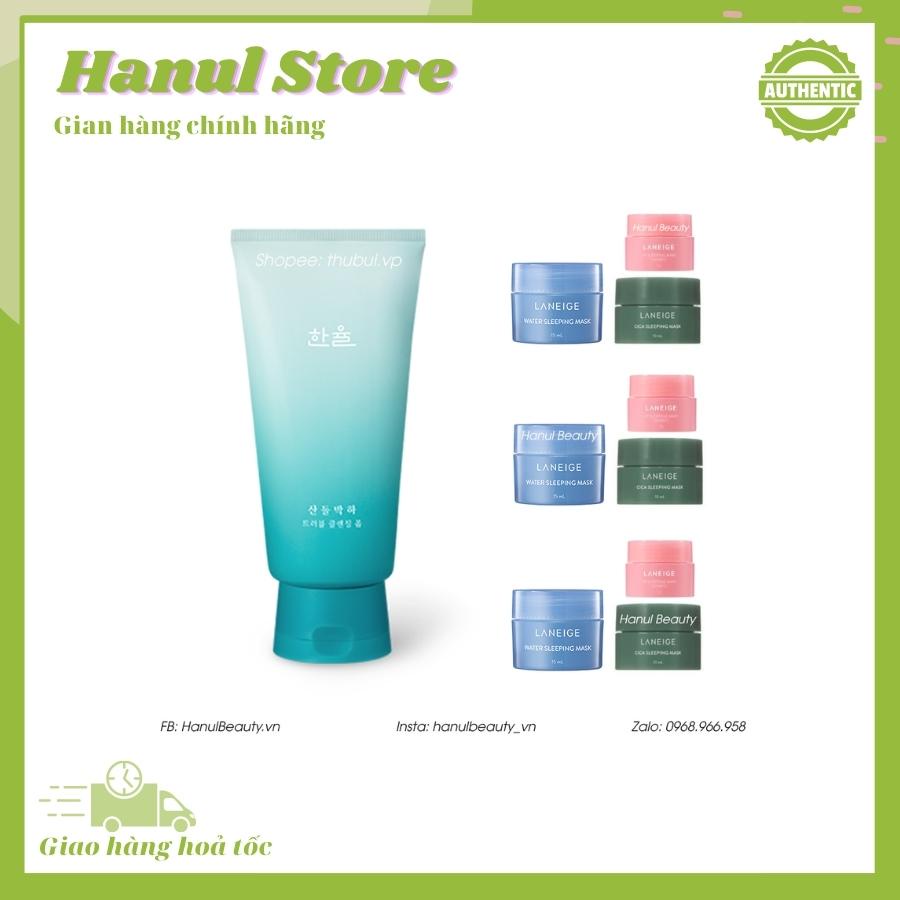 Sữa Rửa Mặt HANYUL Cho Da Mụn Mentha Trouble Cleansing Foam 120g