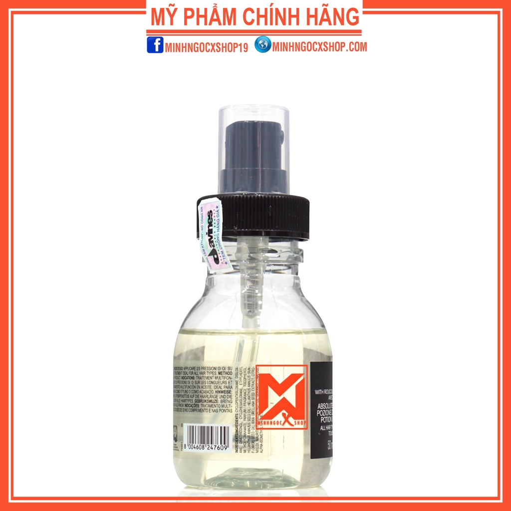 Tinh dầu dưỡng tóc hoàn mỹ DAVINES OI OIL 50ml chính hãng