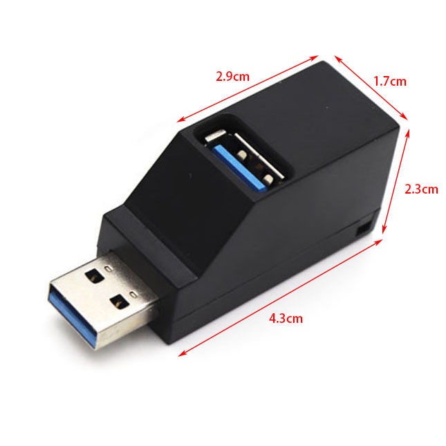 Bộ Chia 3 Cổng Usb 3.0 In-Line Cho Xe Hơi