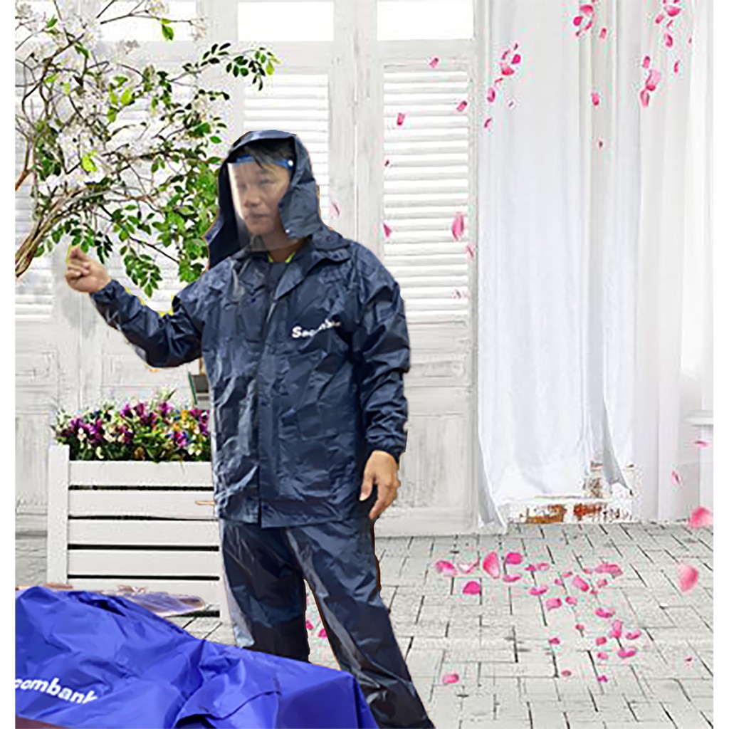 Áo mưa bộ Sacombank