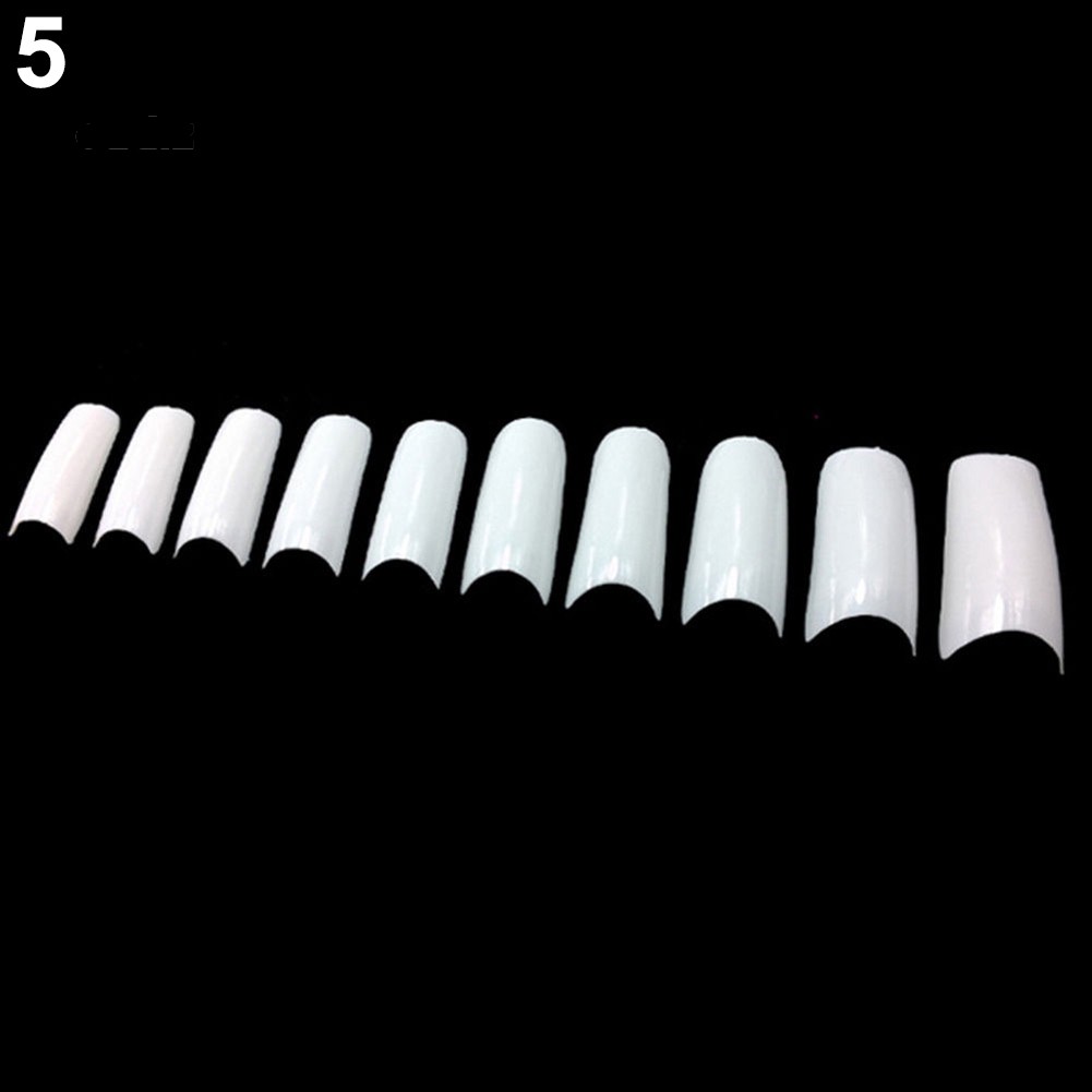 Bộ 500 móng giả trong suốt dùng cho vẽ móng tiện dụng