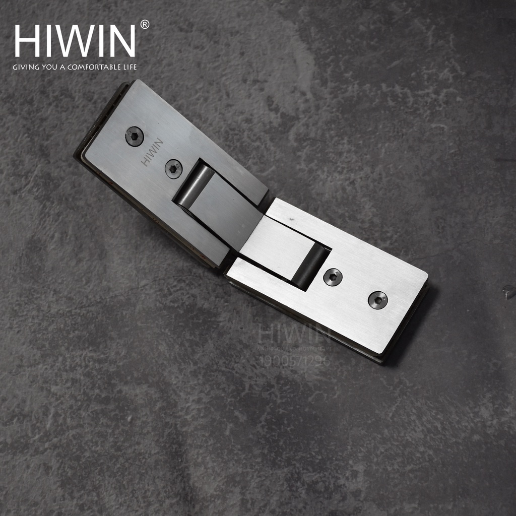 Bản lề phòng tắm kính 135 độ kính kính mặt gương inox 304 Hiwin HG-002