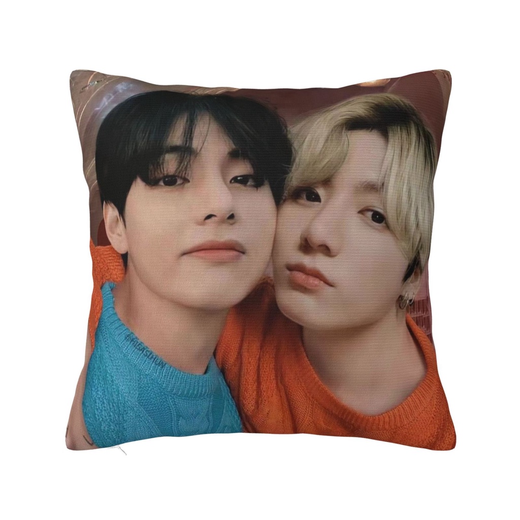 Vỏ Gối Tùy Chỉnh In Hình bts taekook Thêm Chữ Tiếng Anh Hoặc logo - Cá Nhân Hóa Ảnh Cưới Giữ Thêm Vỏ Gối grandma
