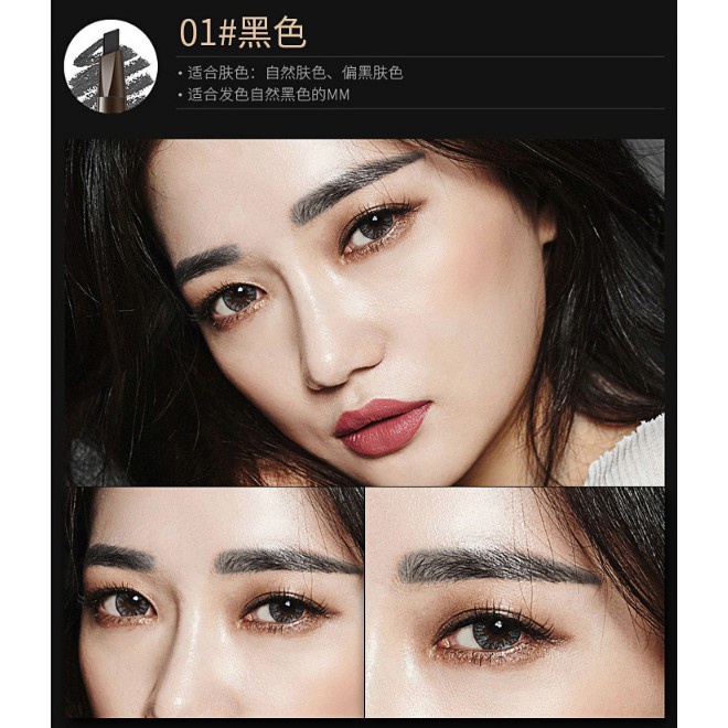 Bút kẻ lông mày hai đầu xoay tự động chống thấm nước và mồ hôi trang điểm tự nhiên lâu trôi | BigBuy360 - bigbuy360.vn