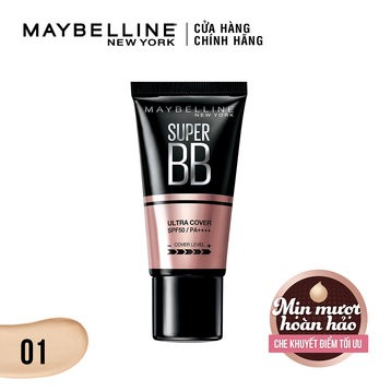 Kem Nền BB Siêu Mịn Kiềm Dầu Maybelline SPF24/PA++ 02 Medium Beige 30ml