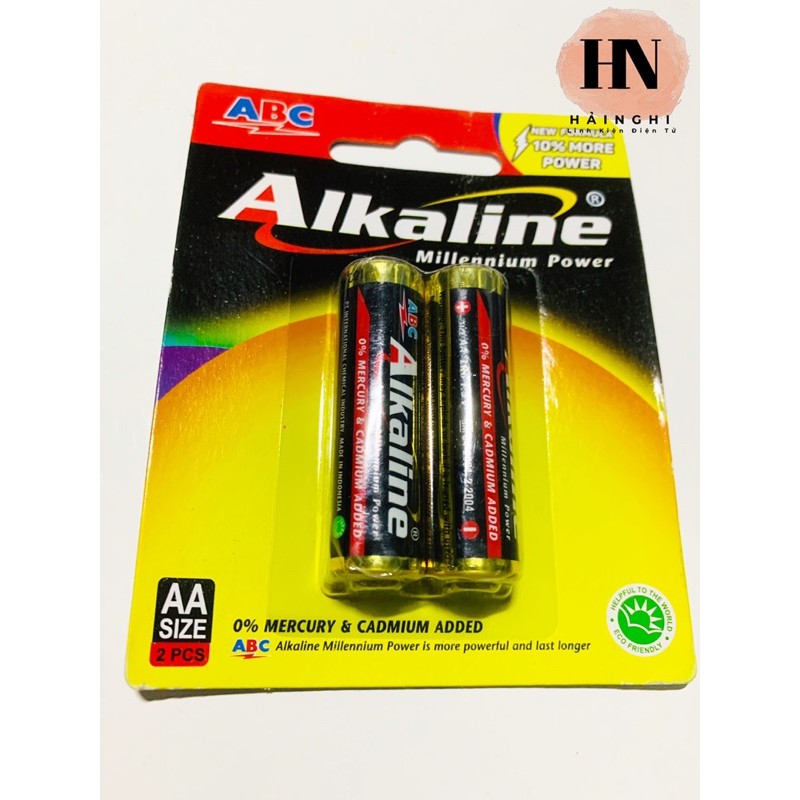 PIN ABC ALKALINE VỈ 2 VIÊN AA  & AAA HÀNG CHÍNH HÃNG