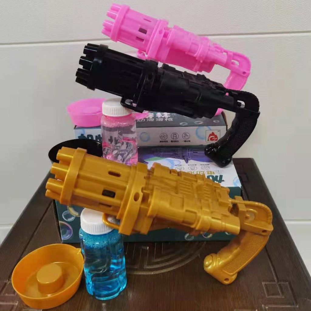 Súng Bắn Bong Bóng Xà Phòng 8 Nòng Siêu Mạnh