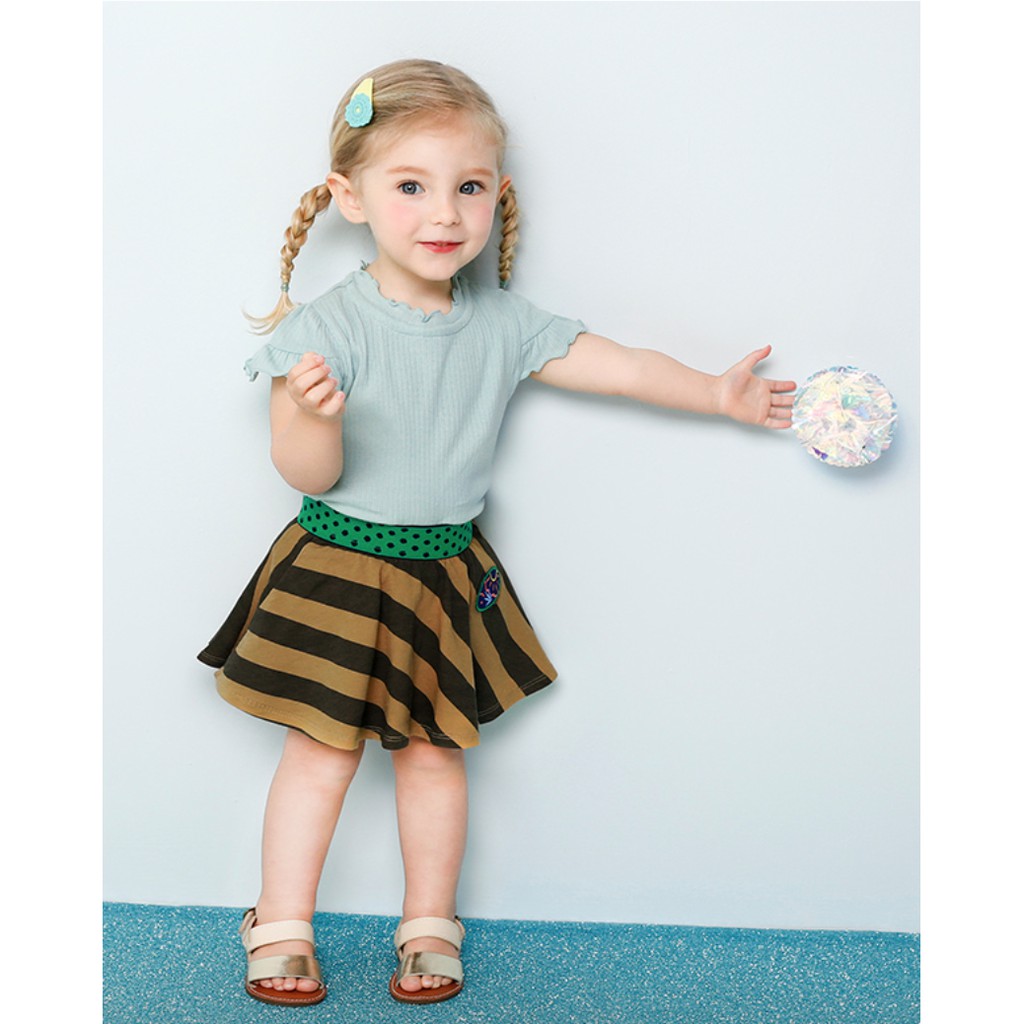 Chân váy cotton kẻ sọc xuất Hàn Milkmile MOPGSK01 - SZ100(3Y)