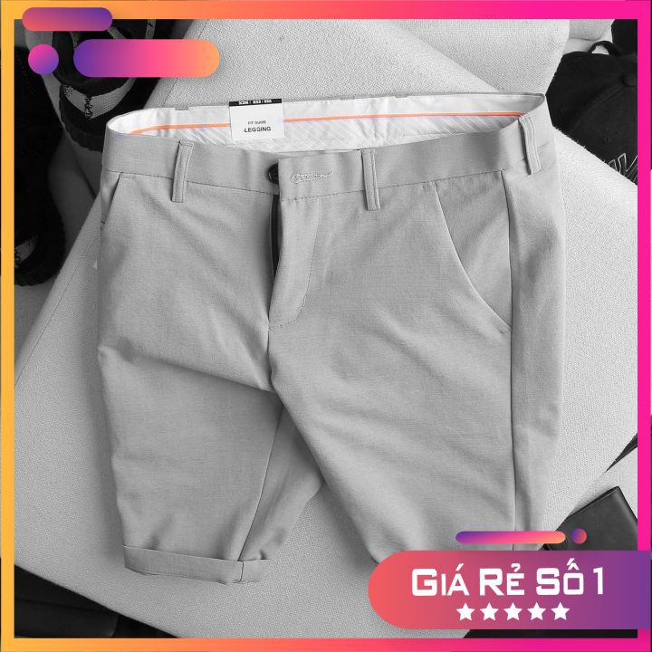 Quần short nam co giãn nhẹ dáng công sở tây âu