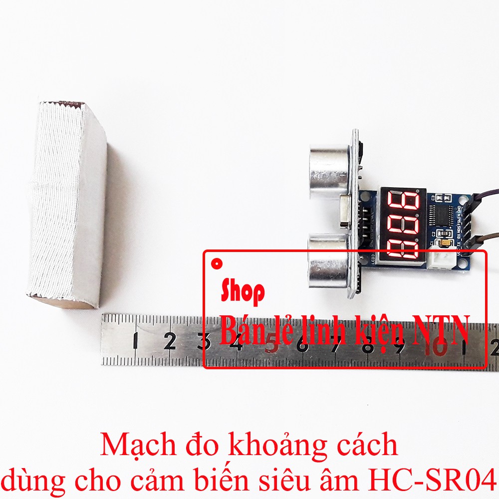 Module đo khoảng cách sử dụng cảm biến siêu âm HC-SR04