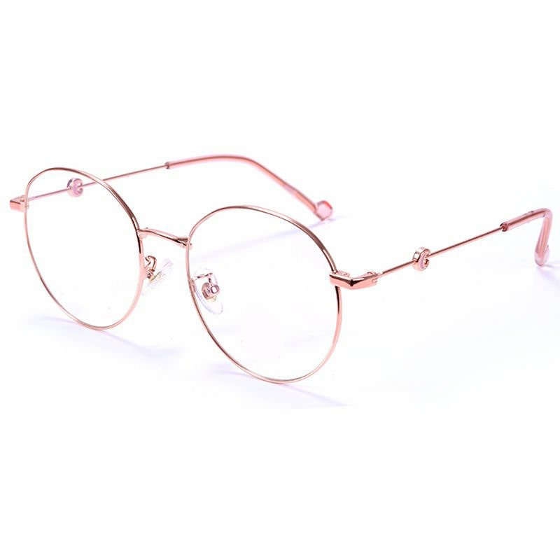 Kính cận thời trang nam nữ chống tia UV gọng kính kèm hạt phong cách Hàn Quốc đẹp giá rẻ ABICA 028
