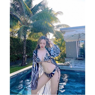 Set bikini 3 món vằn ngựa