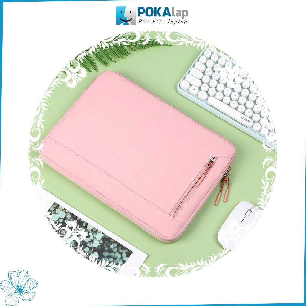 Túi chống sốc đựng laptop POKA57 chống thấm nước cao cấp, LÓT LÔNG mềm 13 inch 14 inch 15 inch 15.6 inch - POKALAP