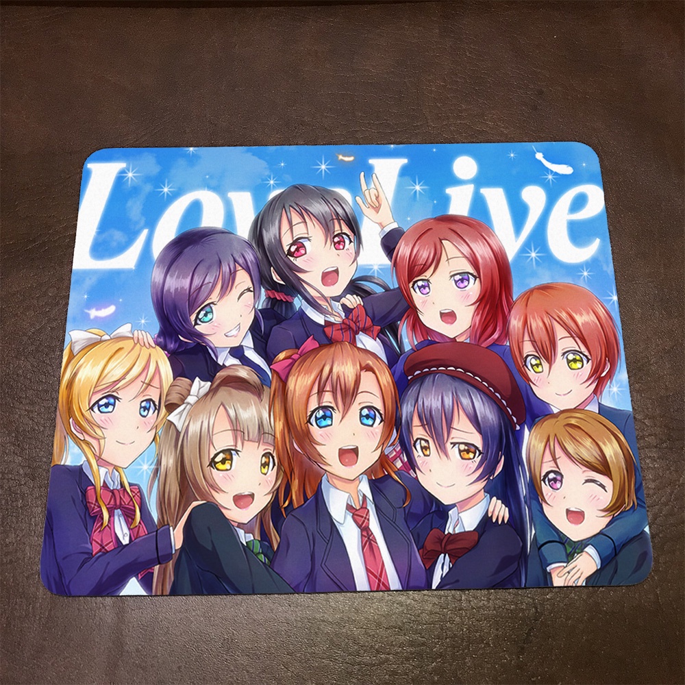 Lót chuột máy tính Anime Love Live Wallpapers 1 Mousepad cao su êm ái. Nhận in theo yêu cầu