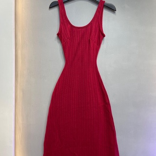 D140 - Đầm body bông lúa hở lưng