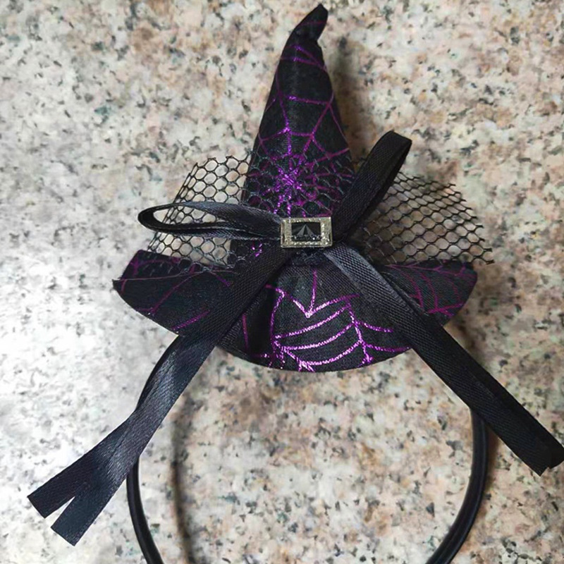 Cài tóc kèm nón phù thủy hóa trang Halloween cho bé gái