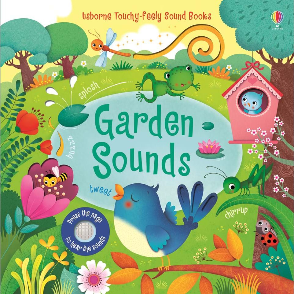 Sách Usborne - Garden Sounds Âm Thanh trong vườn Cho Bé