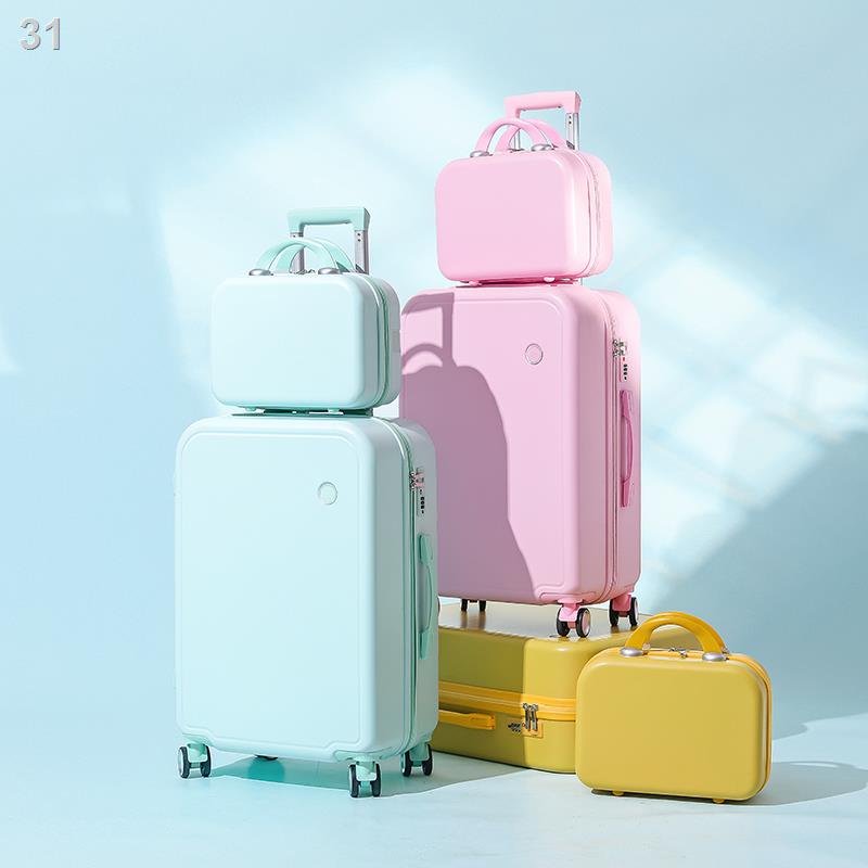 31Vali màu tinh khiết, nhỏ tươi, hộp đựng hành lý, xe đẩy, khóa mật khẩu, bánh đa năng, dây kéo vali, phong cách mới Nhậ