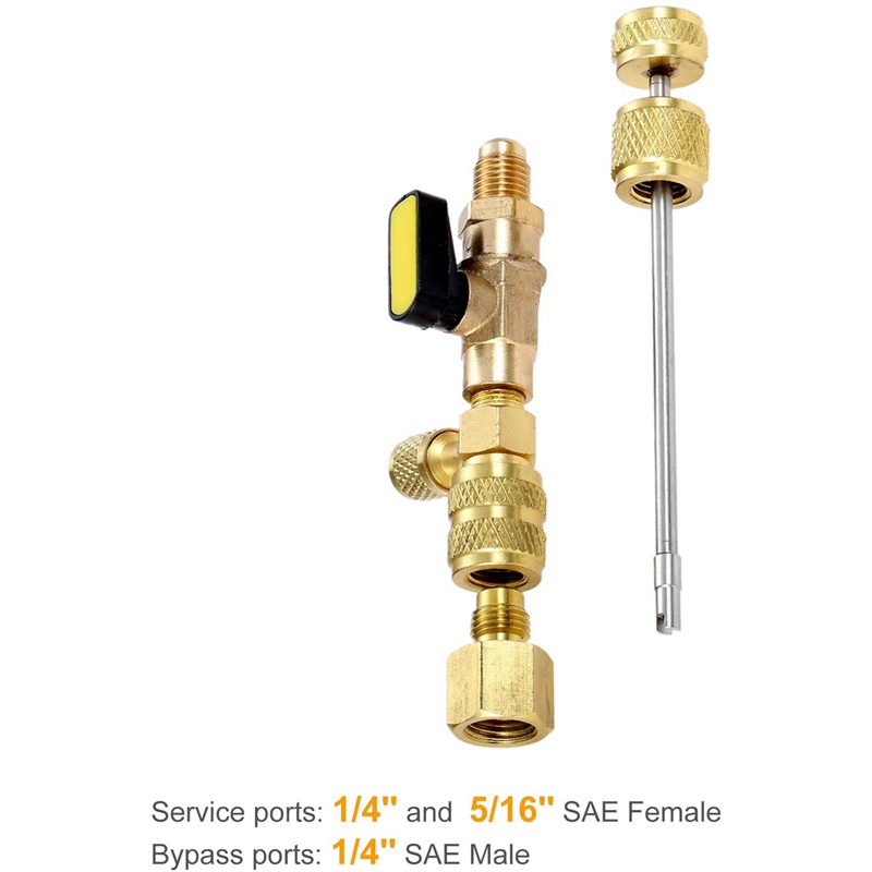 Dụng Cụ Tháo Lõi Van R410A R22 Với Hai Kích Thước SAE 1 / 4 Và 5 / 16 Cổng R404A R407C R134A R12 R32 HVAC