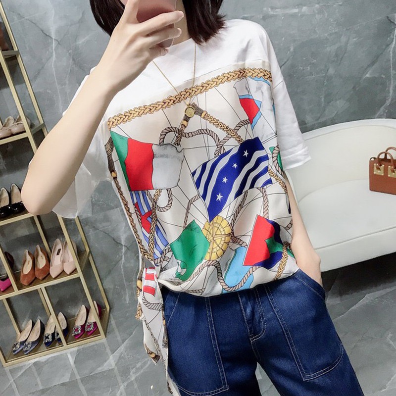 Áo Khoác Lụa Dáng Rộng In Họa Tiết Xinh Xắn Dành Cho Nữ 2020 | BigBuy360 - bigbuy360.vn