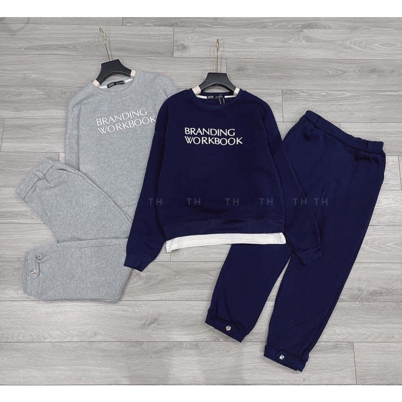 set bộ nỉ bông nữ
