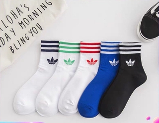 Four-season breathable four season Adidas 5 pair cotton socks can wear men's and women's sport socks