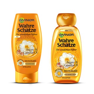 Bộ gội xả Garnier Wahre Schätze dành cho tóc khô- ĐỨC