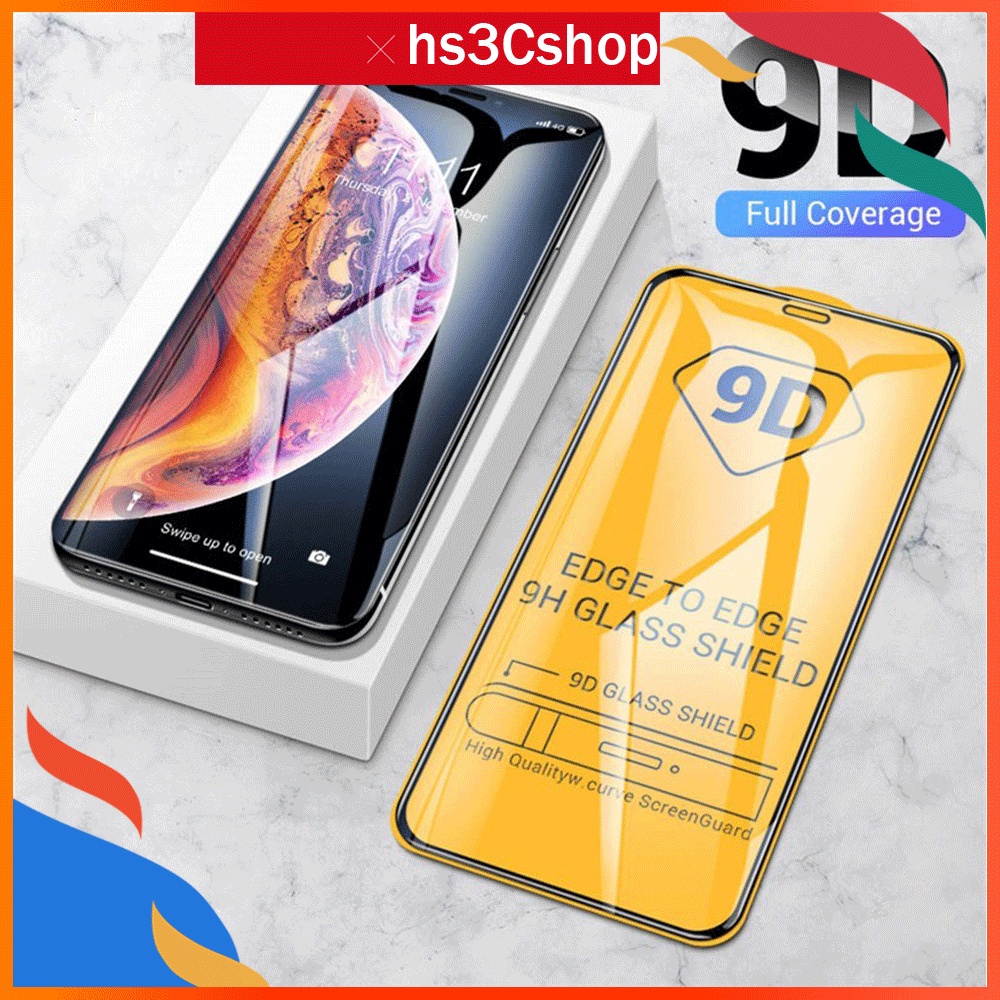 Apple Kính Cường Lực 9d Viền Cong Bảo Vệ Màn Hình Cho Iphone 12 12pro 12mini 11 Pro Max Se 2020 Iphone X 6s 7 8 Plus