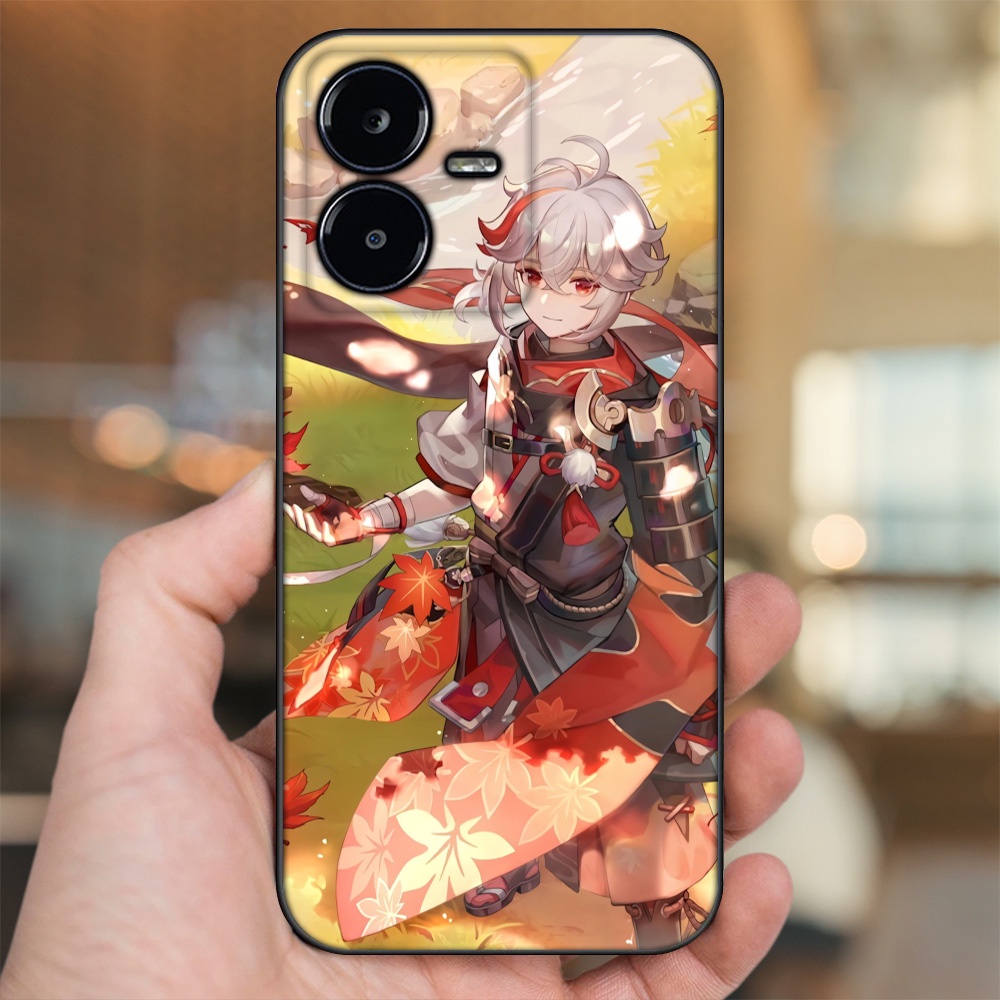 Ốp lưng Vivo Y22s viền đen in hình Kazuha Genshin Impact