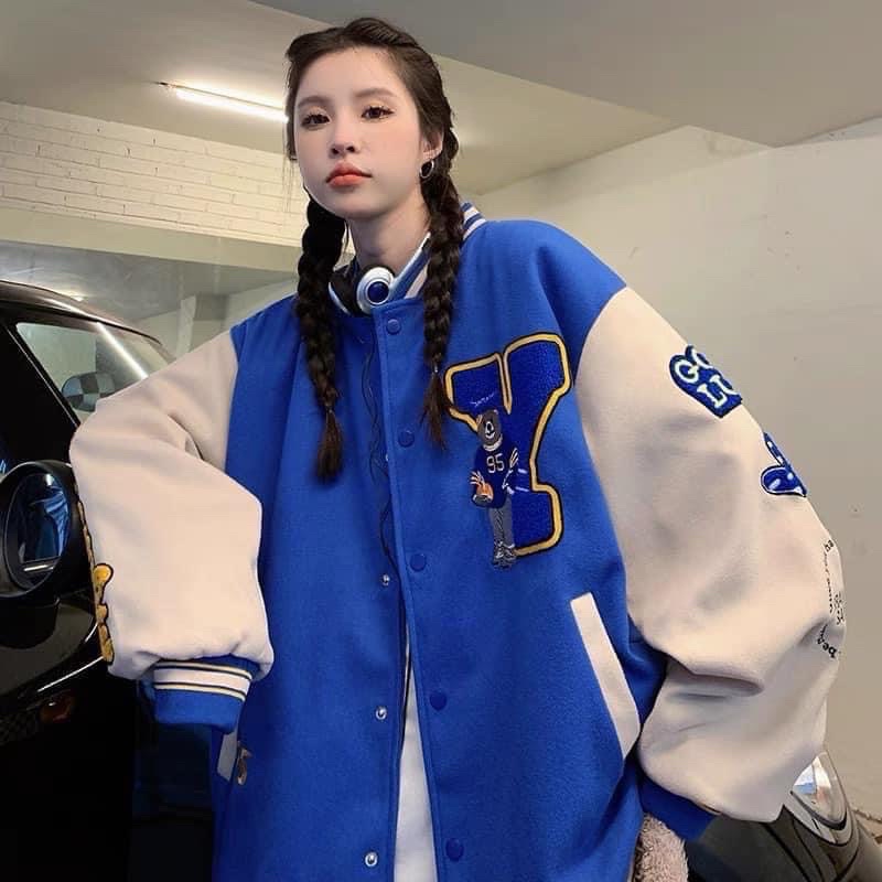 Áo Bomber Nam Nữ , Áo Bomber Chữ Y Cực Ngầu From Thụng Dáng Unisex