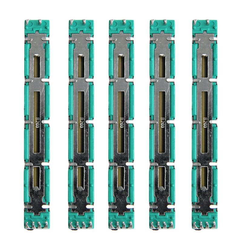Set 5 Chiết Áp Trượt 75mm B103 10K Ohm 10K B10K SC6080GH Chuyên Dụng