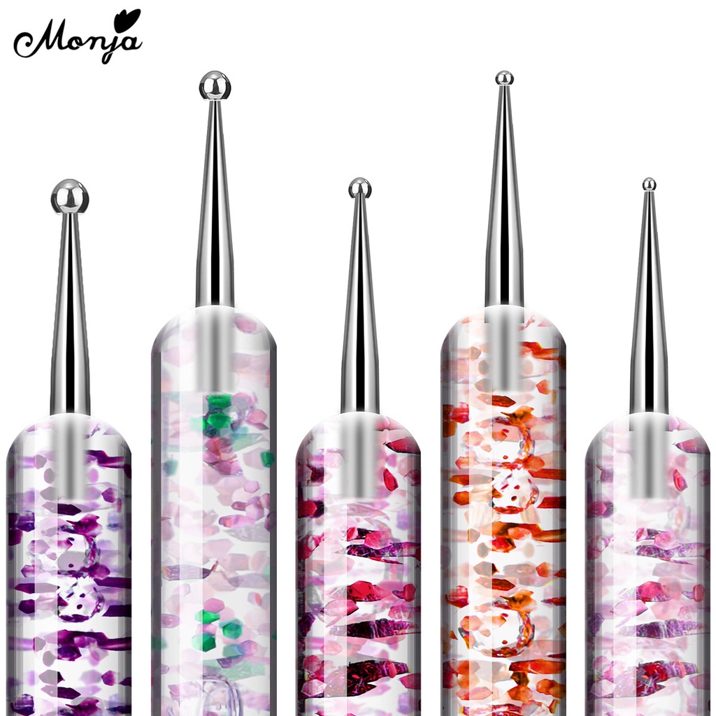 Set 5 bút trang trí móng tay Monja phong cách nghệ thuật