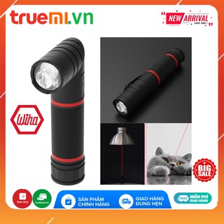 Đèn pin đa năng Wiha 3 trong 1 có Đèn pin LED, con trỏ laser và đèn UV