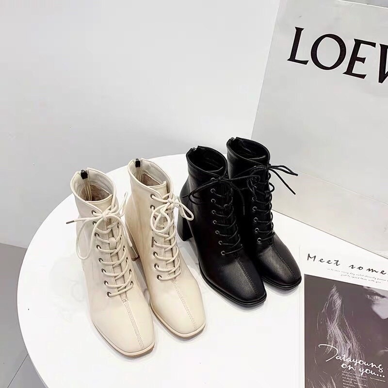 [Free Ship] Giày boot nữ cổ cao da lỳ 7cm siêu hot | BigBuy360 - bigbuy360.vn