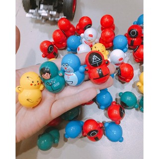 Lật đật squid game mini, đồ chơi lật đật mini doraemon cho bé cute dễ