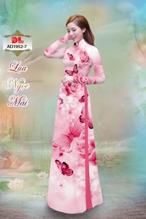 Vải áo dài in hình bướm