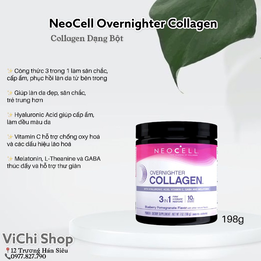 Collagen dạng bột Neocell Super Collagen Beauty Ìnfusion hàm lượng cao gấp đôi mẫu cũ