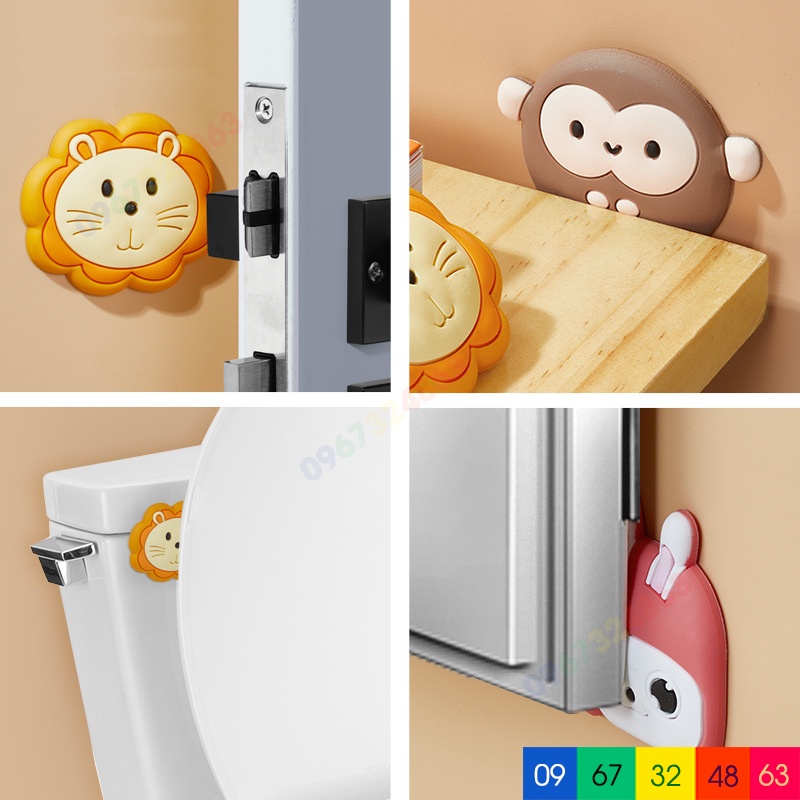 Miếng dán chống va đập bằng cao su silicon dán tường tủ bàn ghế giảm tiếng ồn chống trầy xước tiện lợi