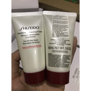 Shiseido Sữa Rửa Mặt Tạo Bọt Clarifying Cleansing Foam 50ML
