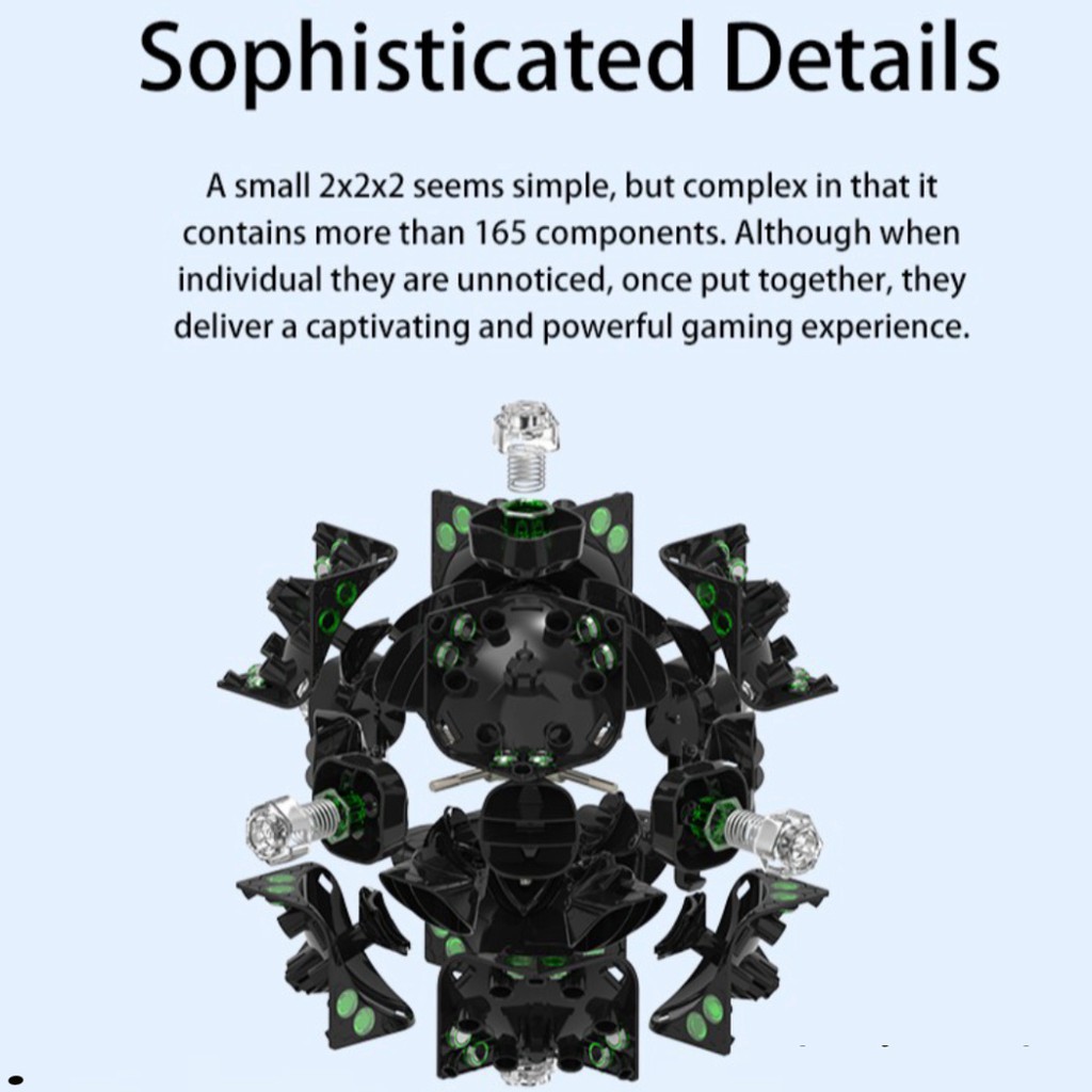 Khối Rubik GAN 251 M Pro / GAN 251 M 2x2 Có Nam Châm (Hãng Mod M)