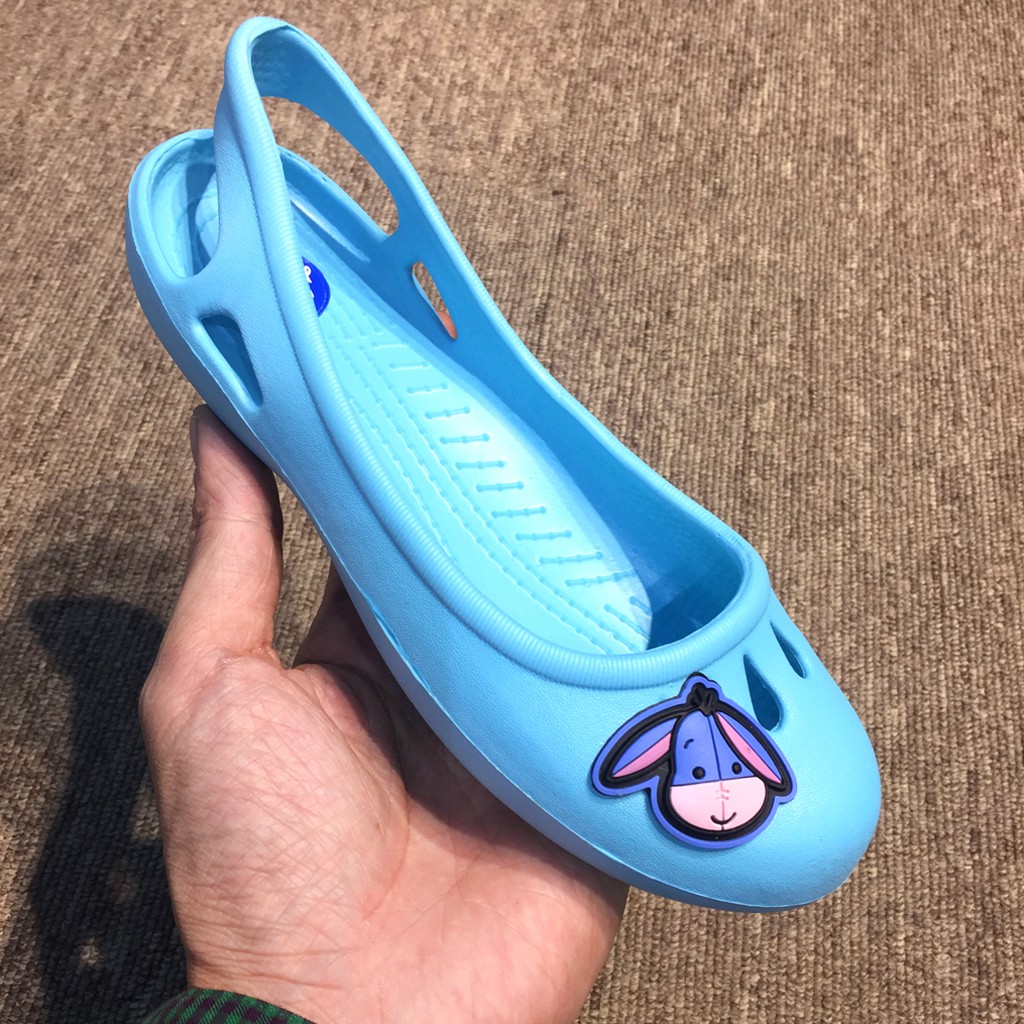 Giày nhựa Thái Lan cho bé gái siêu nhẹ rất êm chân màu xanh biển Blue chính hãng Cartoon Agency BC311