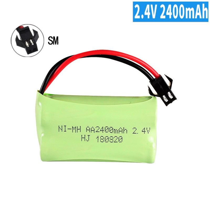 Pin sạc 2.4v dung lượng cao 2400mah dùng cho xe mô hình ô tô xe tải điều khiển từ xa đồ chơi trẻ em