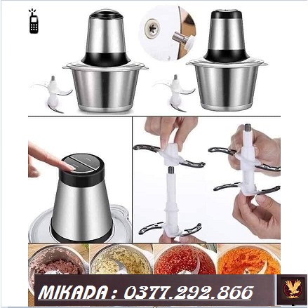 (CÓ VIDEO SẢN PHẨM) Máy xay thịt cá inox 304 cao cấp, Máy xay thịt đa năng, xay thực phẩm, trái cây, hoa quả