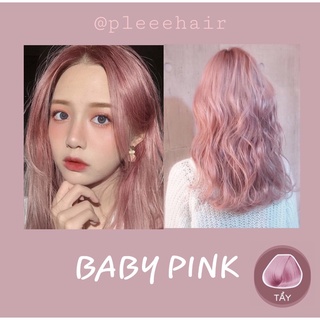 [TẨY] Thuốc nhuộm tóc màu BABY PINK +tặng oxy trợ dưỡng và găng tay
