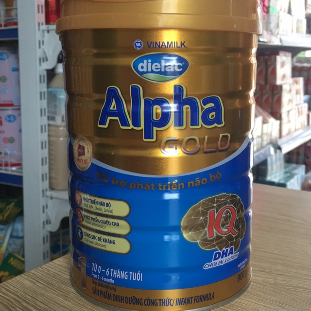 Sữa dielac alpha gold 1 900g dành cho trẻ từ 0- 6 tháng tuổi